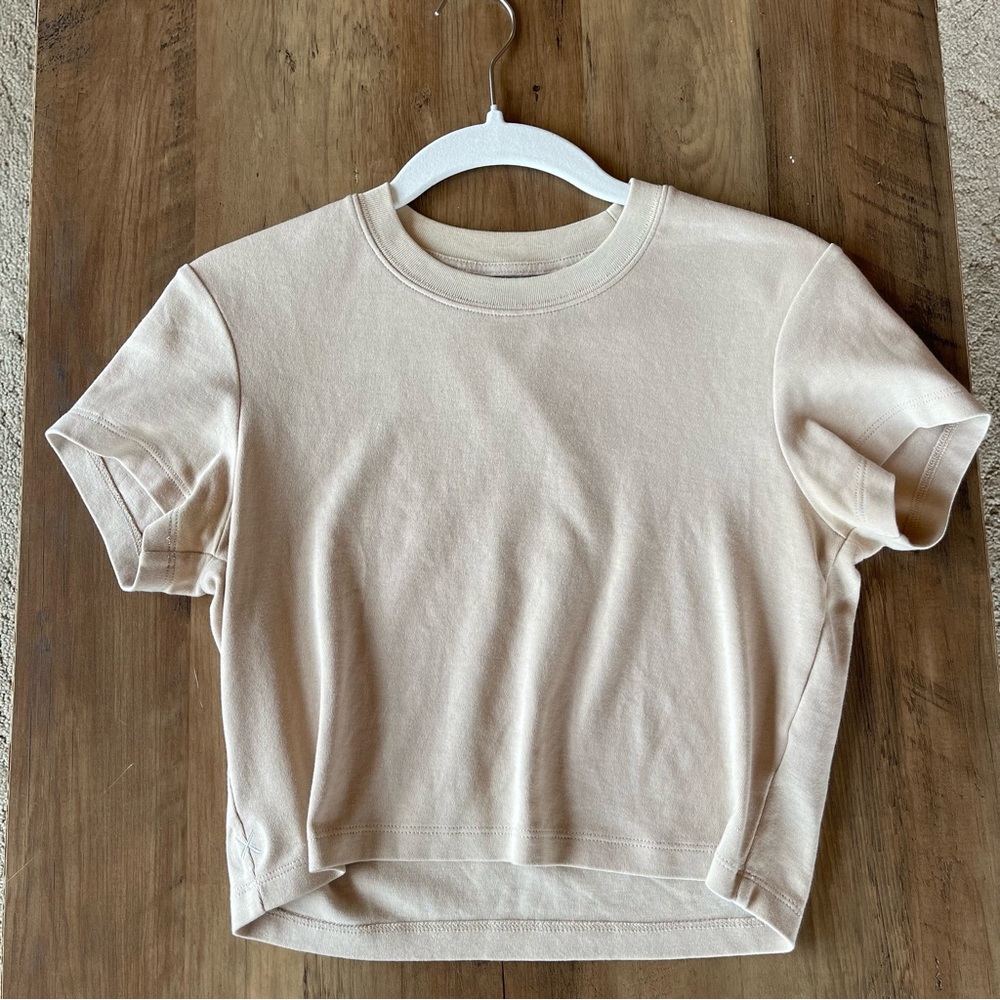 Tan Cuts Clothing Tomboy Tee Cropped